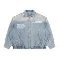 God Is Everywhere Unisex Vintage Wash Full-Zip Denim Jacket