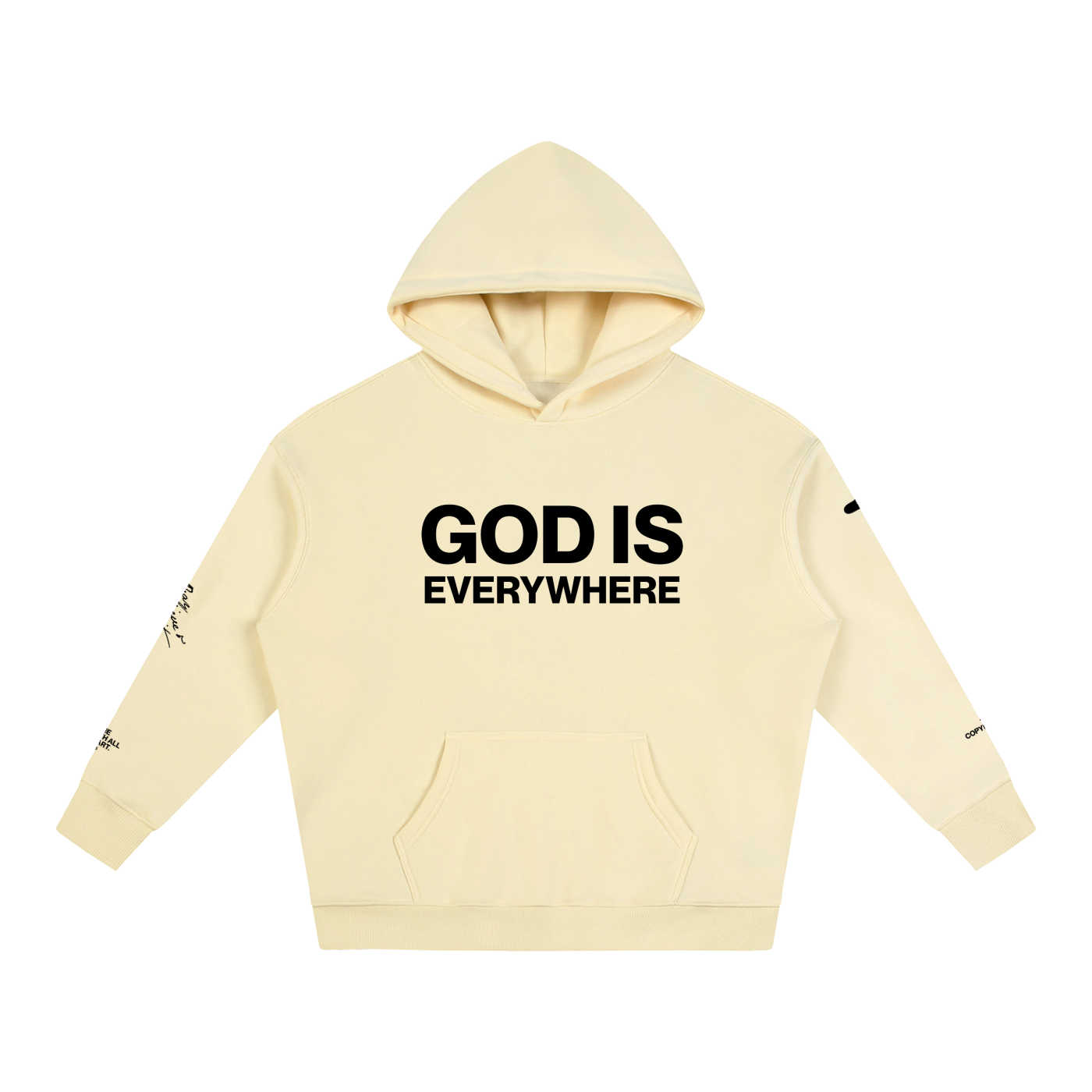 God Is Everywhere Oversize Fleeced Hoodie