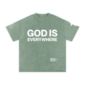God Is Everywhere Washed Oversized Cotton T-Shirt