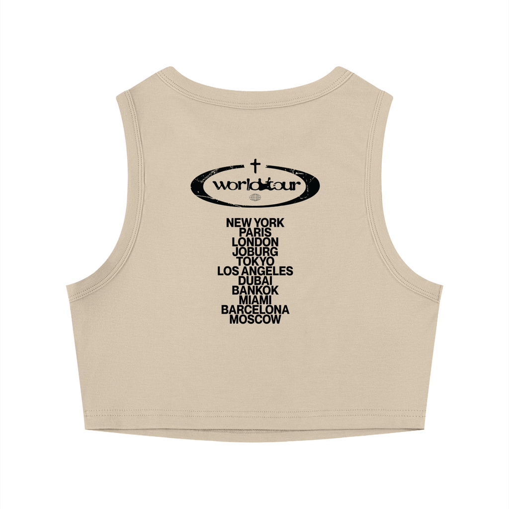 God Is Everywhere Women's Tight Crewneck Crop Tank Top