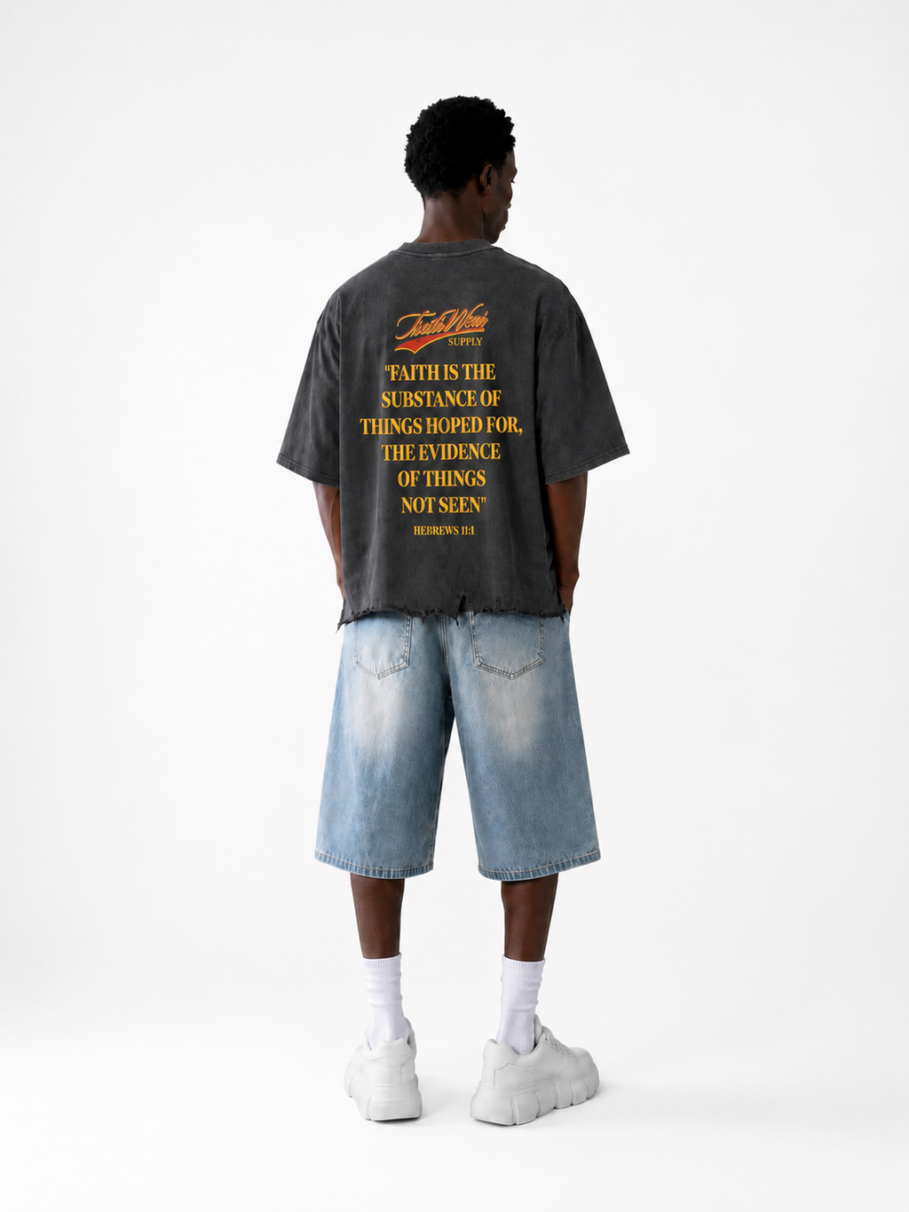Kid Cosmo Limited Edition Vintage Wash Boxy Distressed Hem T-Shirt
