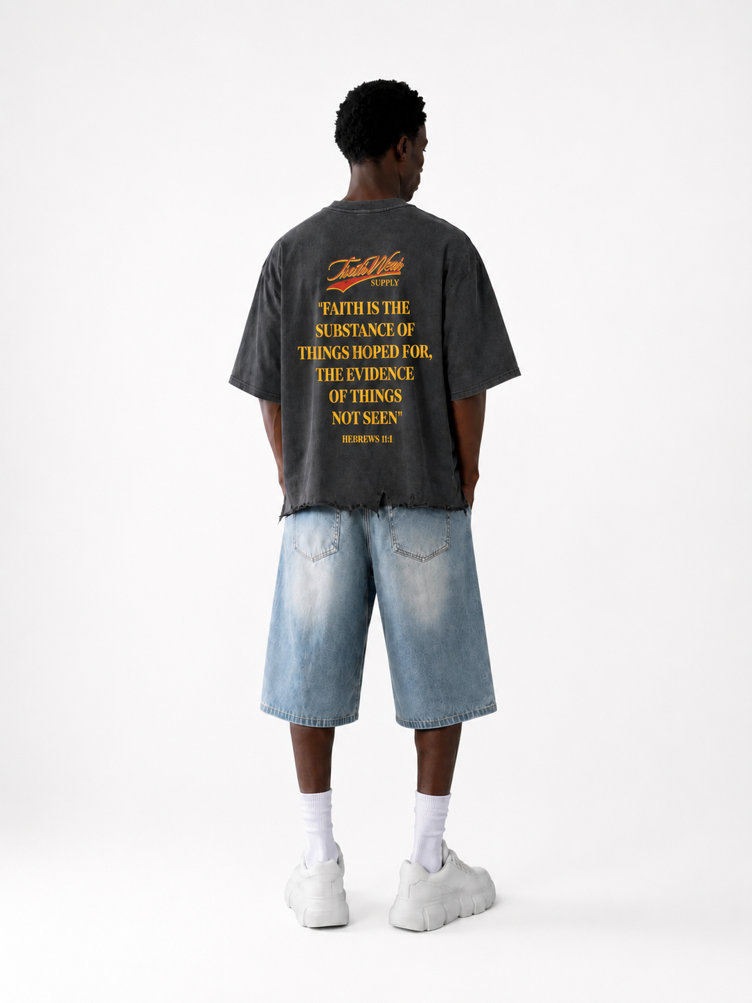 Kid Cosmo Limited Edition Vintage Wash Boxy Distressed Hem T-Shirt