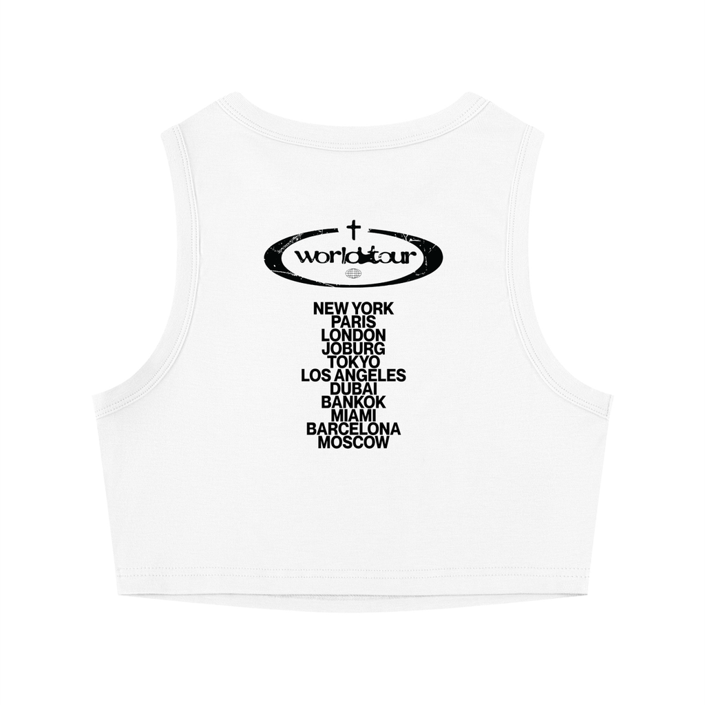 God Is Everywhere Women's Tight Crewneck Crop Tank Top