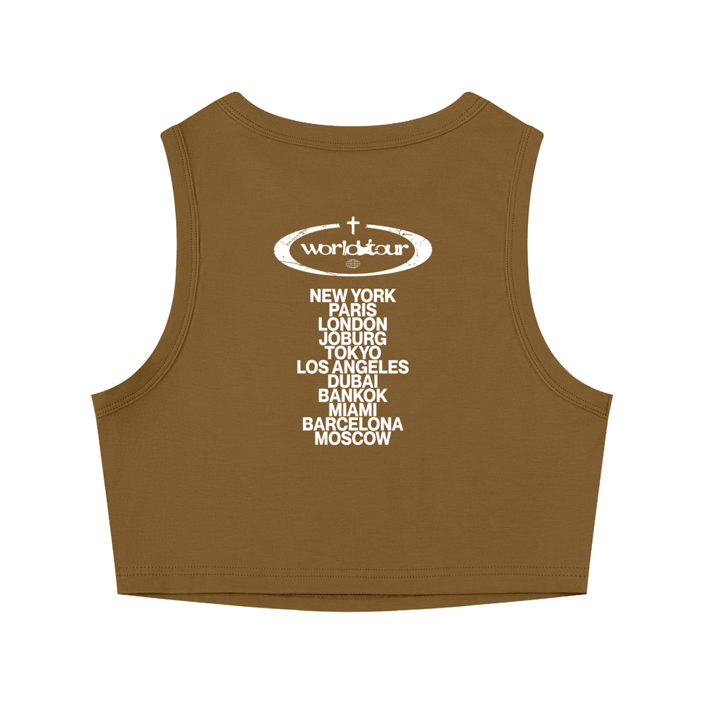 God Is Everywhere Women's Tight Crewneck Crop Tank Top