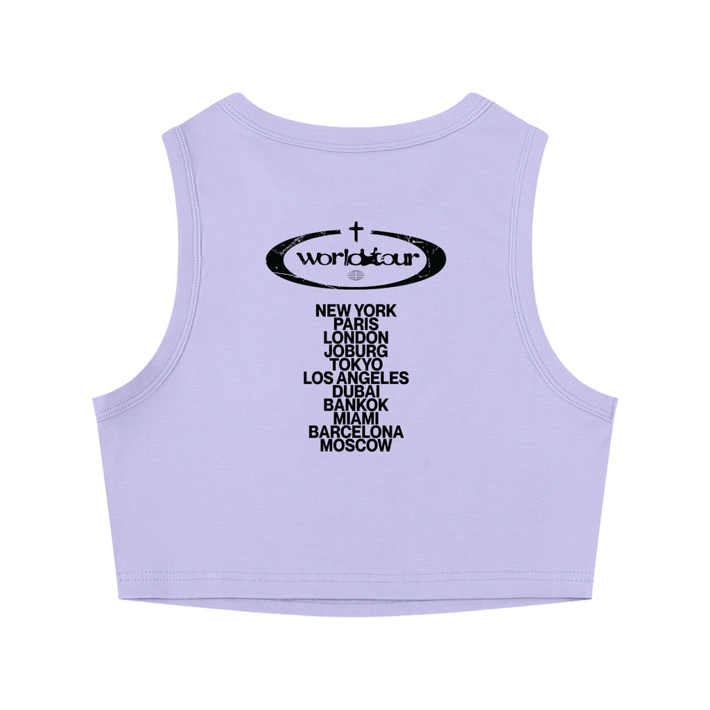God Is Everywhere Women's Tight Crewneck Crop Tank Top