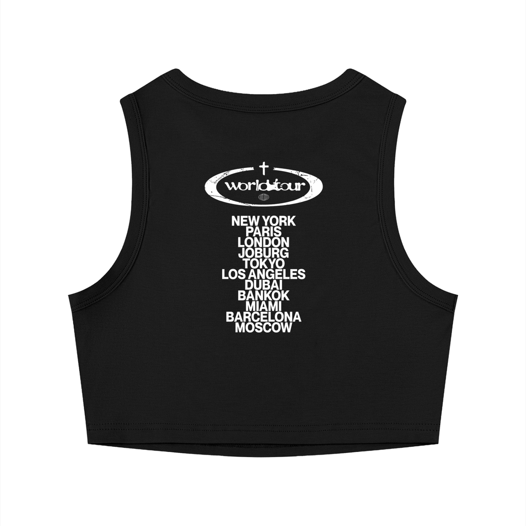 God Is Everywhere Women's Tight Crewneck Crop Tank Top